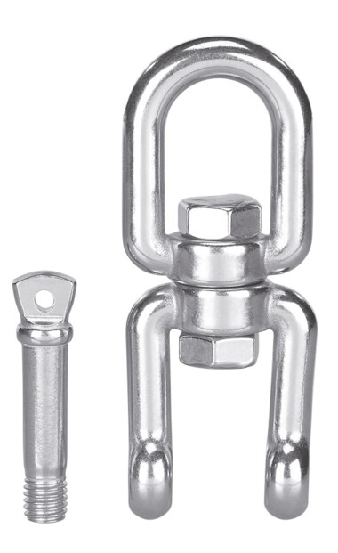 Attache rotative pour fauteuil suspendu, en acier inoxydable, jusqu'à 500kg Semptec