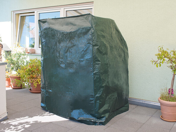 Bâche pour fauteuil de plage, mise en situation