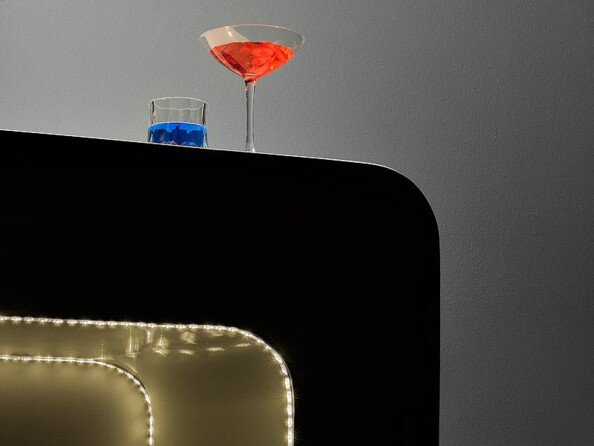 Bande à LED pour intérieur, 5 m, avec prise secteur - Blanc chaud