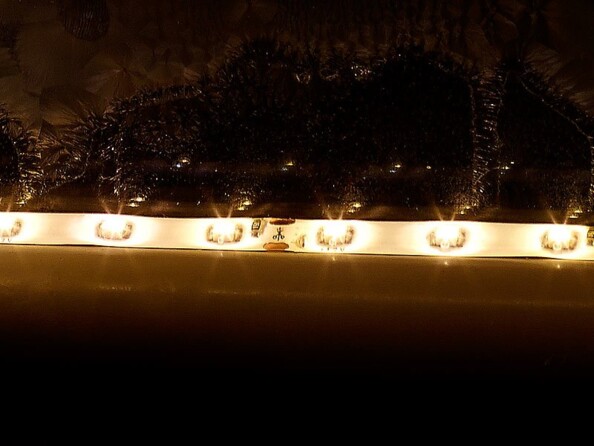 Bande à LED pour intérieur, 5 m, avec prise secteur - Blanc chaud