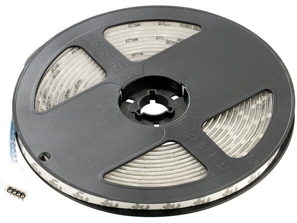 Bande à LED pour intérieur, 5 m, avec prise secteur - RVB