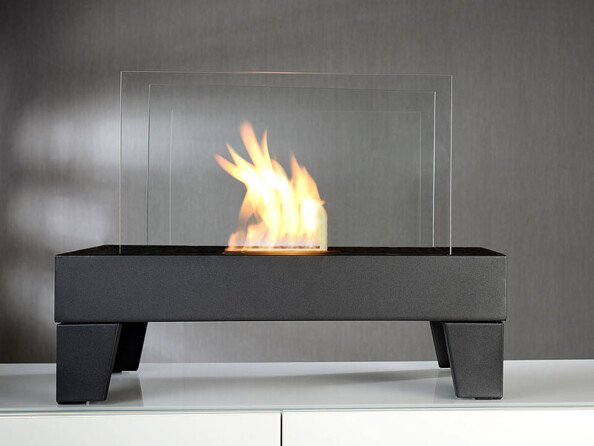 Cheminée au bioéthanol Carlo Milano mise en situation.