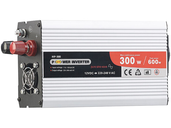 Convertisseur automobile Revolt avec courbe sinusoïdale 300 W.