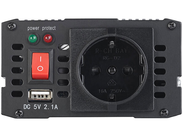 Convertisseur avec prise 230 V, port USB 5 V / 2,1 A