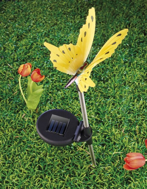 Décoration de jardin solaire à LED ''Papillon lumineux''