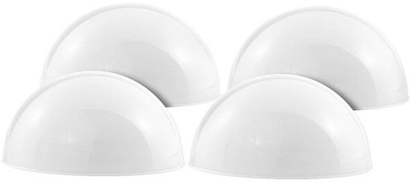 4 demi-sphères solaires à LED avec capteur d'obscurité