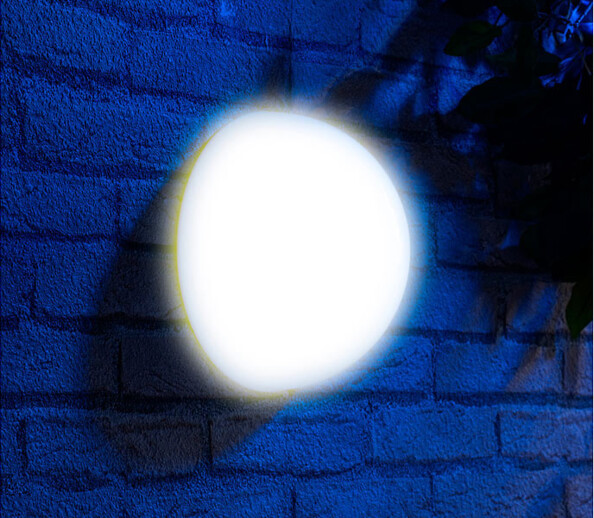 4 demi-sphères solaires à LED avec capteur d'obscurité