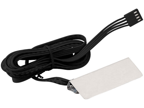 Dispositif d'éclairage pour vitrine - 4 pinces et 12 LED - RVB