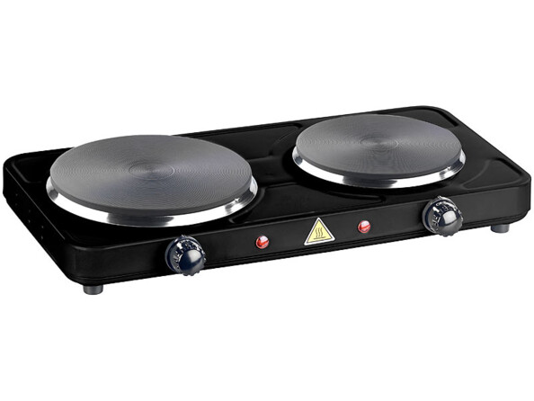 Double plaque de cuisson Ø 15,5 et 18,5 cm Rosenstein & Söhne.