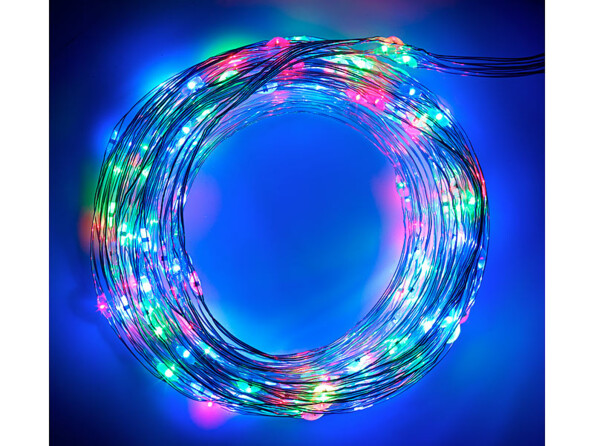 Guirlande lumineuse avec 320 LED par Lunartec multicolore.