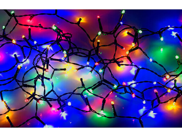 Guirlande lumineuse effet cascade pour sapin de Noël, 240 LED, avec bluetooth & application