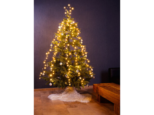 Guirlande lumineuse effet cascade pour sapin de Noël, 240 LED, avec bluetooth & application