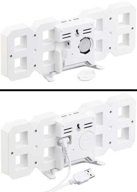 Horloge à LED. Réveil avec fonction Report de sonnerie