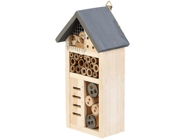 Hôtel. Pour abeilles, coccinelles, coléoptères, mille-pattes, etc.