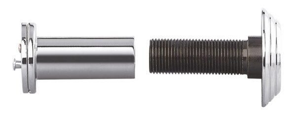 Judas avec lentille en verre et film occultant, aspect argenté