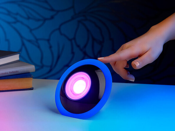 Lampe d'ambiance USB à LED avec régulateur de couleurs tactile