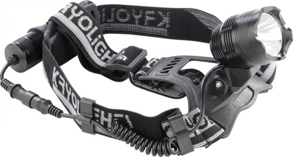 Lampe LED frontale confortable lumineuse et inclinable avec bandeau antidérapant