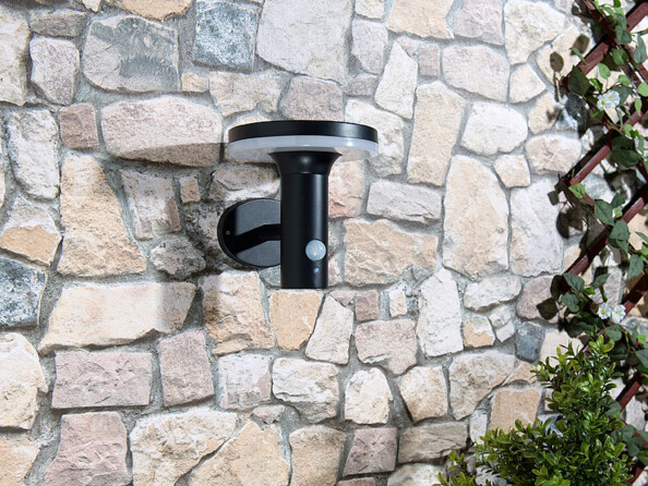 Lampe murale solaire à LED 600lm "WL-600.solar" avec détecteurs