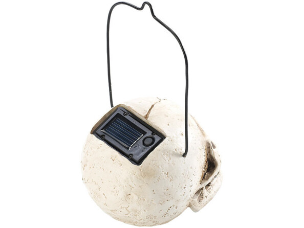 3 lanternes de jardin solaires ''Crâne''