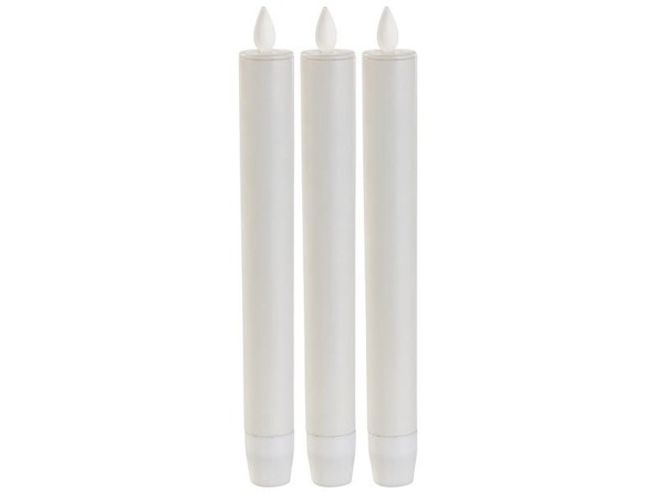 Set de 3 chandelles LED esthétiques avec fausse flamme vacillante, par Britesta