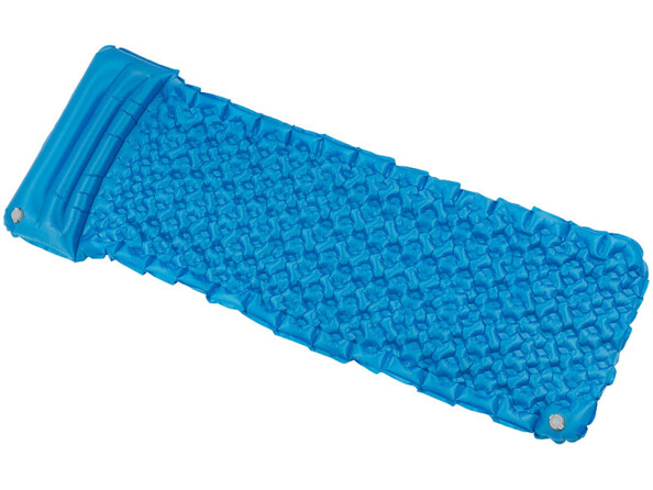Matelas gonflable léger avec oreiller intégré - Turquoise
