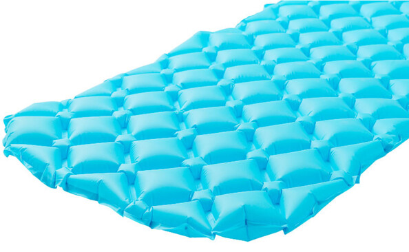 Matelas isolant ultraléger d'extérieur à gonflage rapide - Bleu