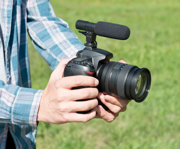 Microphone externe mis en situation