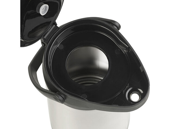 Gros plan sur l'intérieur isotherme d'une bouteille pour camping et manifestations