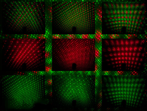 Projecteur laser 3 effets stellaires - Avec télécommande