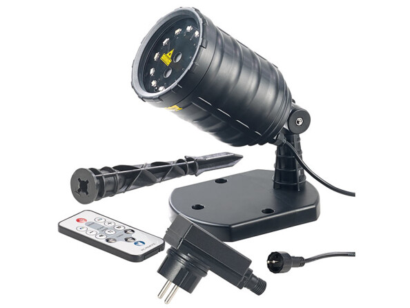 Projecteur laser télécommandé à 12 LED et 8 effets lumineux LP-500 (Reconditionné)
