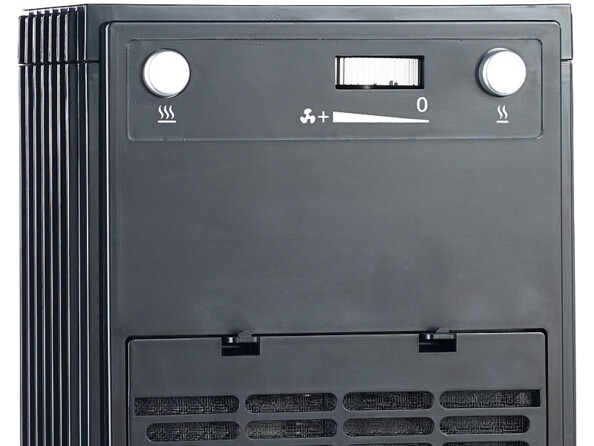 Radiateur soufflant céramique design avec thermostat - 2000 W panneau de commande