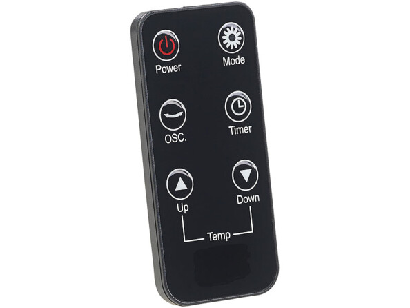 Radiateur soufflant céramique télécommandé 2000 W LV-450. Télécommande