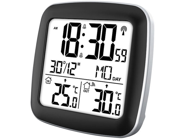 Réveil radio-piloté avec télécommande.