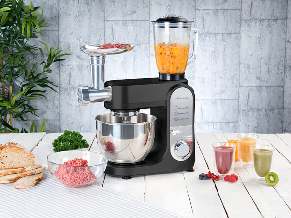 Robot de cuisine tout-en-un 1000 W avec hachoir et mixeur