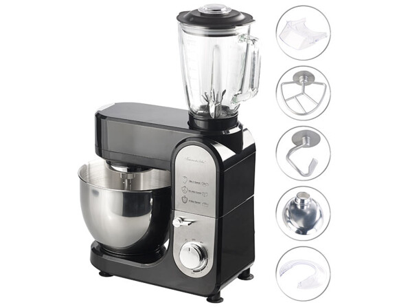 Robot de cuisine tout-en-un 1000 W avec hachoir et mixeur