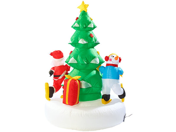 écoration qui se gonfle toute seule pour un jardin de Noêl