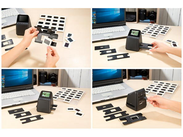 Scanner autonome 14 Mpx / 3200 dpi pour diapositives et négatifs SD-1404.dig