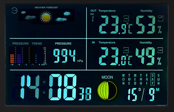 Station météo sans fil avec capteur extérieur FWS-270