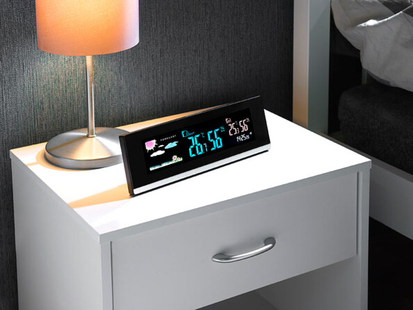 Station météo USB avec capteur sans fil mise en situation.