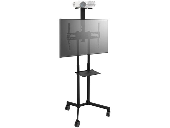 Support mobile pour téléviseur 32-70" VESA avec 2 tablettes AV General Office
