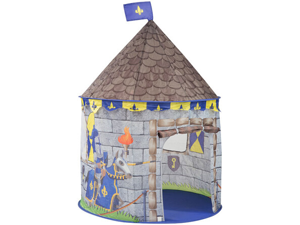 Tente de jeu "Château" avec porte et fenêtres par Infactory.