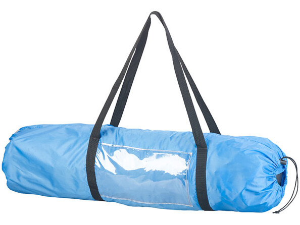 Tente de plage 3 personnes automatique, facile à mettre en place.