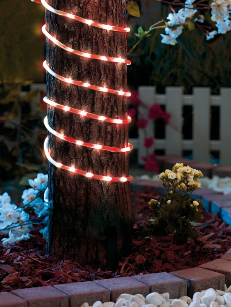 Tube LED pour intérieur et extérieur - 10 m - rouge