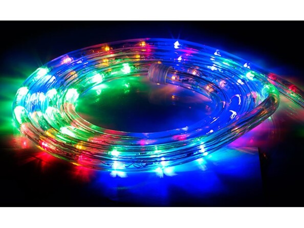 Tube Lumineux LED Lumières Noël Étanche Extérieur Multicolore RGB