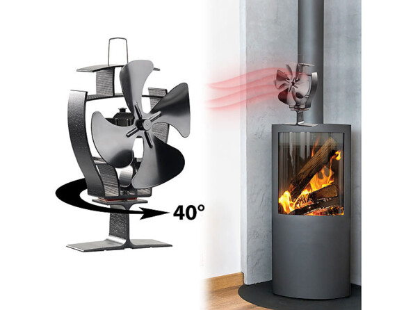 Ventilateur-répartiteur oscillant pour poêle