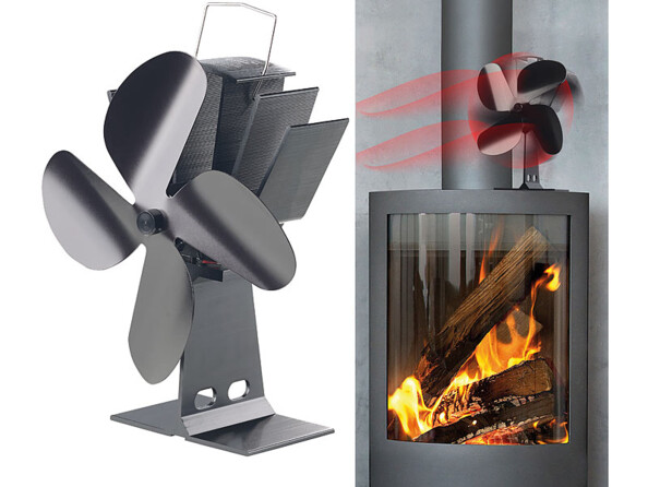 ventilateur pour diffusion chaleur pour poeles a bois granules pelet faience