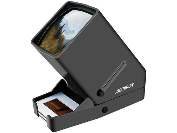 Visionneuse mobile aux dimensions compactes, transport facile