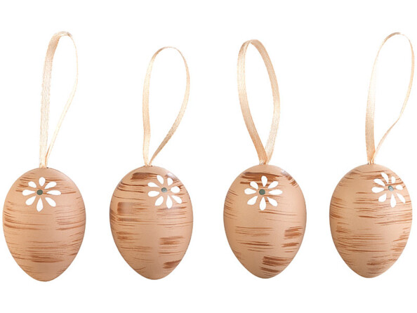 13 décorations de Pâques à suspendre avec boîte de rangement en bois