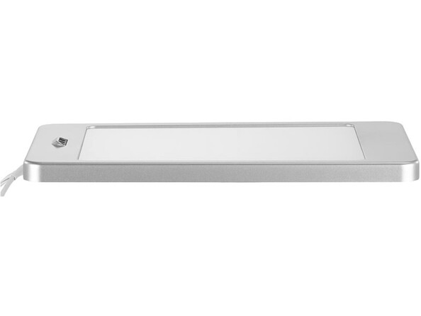 Un panneau LED ultra-plat Luminea vu de profil.