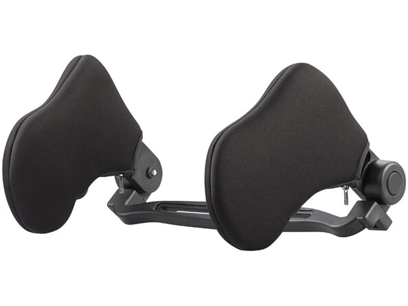 2 appuie-têtes universels pour siège auto avec housses en microfibre